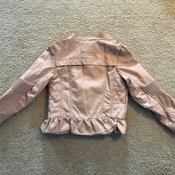 Urban Republic Girl’s Pink Faux Leather Moto Motorcycle Jacket - size 10-12 M - Picture 5 of 7